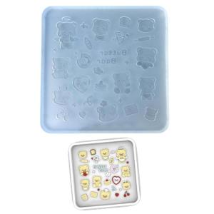 Flexible Silicone Mould Home Decoration for 3D Lovely Bear Gypsum and Resin Figurines Suitable for All Ages Use