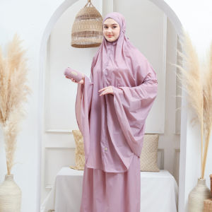 Mukena Dewasa Mini Pouch 2 In 1 – Parasut Korea Harga Terjangkau