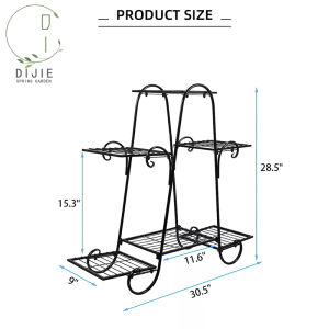 [COD] 6-layer plant rack bracket indoor sales rack metal outdoor steel flower pot fashion design iron rack shelf balcony floor-to-ceiling corner plant rack planting garden decoration indoor flower rack