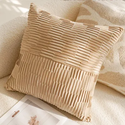 Vintage Style Living Room Sofa Cushion Soft Decoration Brown Leopard Print Pillowcase Removable Washable Square Polyester Filling