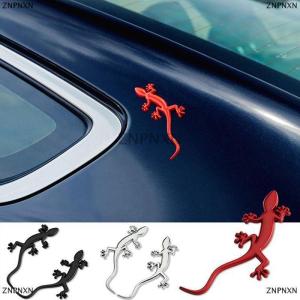 [COD] ZNPNXN สติกเกอร์โลหะติดรถบรรทุกสะท้อนแสง1ชิ้นตกแต่งตราสัญลักษณ์จิ้งจกตุ๊กแก