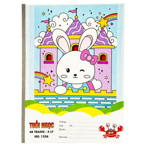 ( Lốc 10 quyển ) Vở 4 Ôly Hải Tiến 48 Trang 1336 Tuổi Ngọc- (Vở chỉ viết bút chì hoặc bút bi - Giấy mỏng)