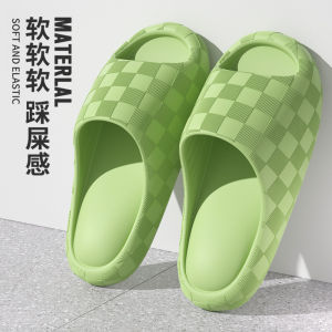 [Candy style] Summer new soft bottom EVA cool slippers womens home indoor bathing non-slip stepping on shit slippers couple men