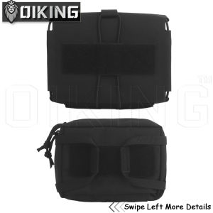 Oiking Rōnin Tactics Style Horizontal Quick Pull First Aid Kit Pouch Split Design Multiple Elastic Ropes Inside and Outside Adapt To Molle System for Outdoor Hunting Accessories