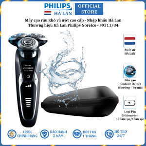 Máy cạo râu khô và ướt cao cấp thương hiệu Philips Norelco S9311/84 pin Lithium-ion thời gian sử dụng 17 lần cạo (50 phút) - Hàng chính hãng bảo hành 24 tháng