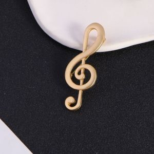 TIMIA Music Note Eighth Note Pin Music Instrument Alloy Treble Clef Pins Retro Vintage Harp Badge Music Lover