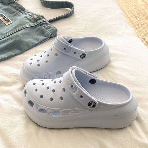 [Free Shipping] 2026 Simple And Versatile EVA Platform Sandals Solid-Color Fashionable Beach Sandals WomenS Summer Clogs