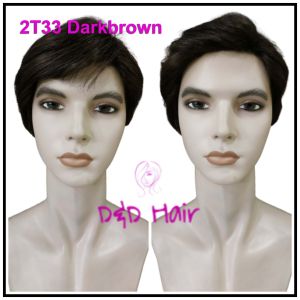 Wig Rambut Pria - D&D16004 - Darkbrown - Wig Pendek