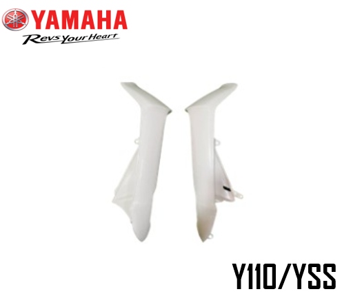 YAMAHA Y110 LEGSHIELD LEG SHIELD KEPAK COVER PUTIH KIRI KANAN Y-110 Y ...