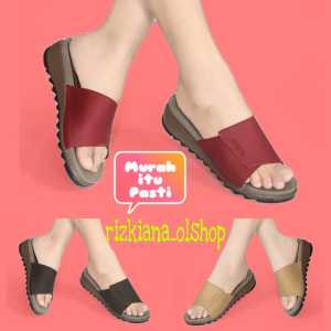 rizkiana olshop - Sandal Wedges Selop kokop Terbaru