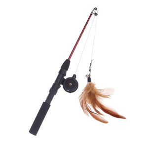 Cat Teaser Wands Cat Teaser Stick Retractable Fishing Pole Kitten Training Toys Cat Toy Wand Teaser Fun Toy Pet