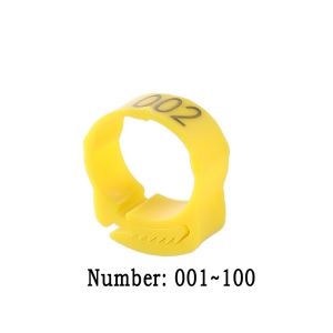 100pcs Multicolor Chicken Leg Foot Ring Tag Retractable For Farm Culture Poultry Carry Identity Recognition