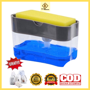 TEMPAT SABUN BUSA SPON CUCI PIRING | DISPENSER SABUN SOAP DISPENSER+Gratis pouch - Lulul Store
