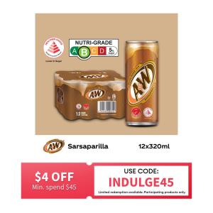 A&W Sarsaparilla Root Beer (12 X 320ML) - Case