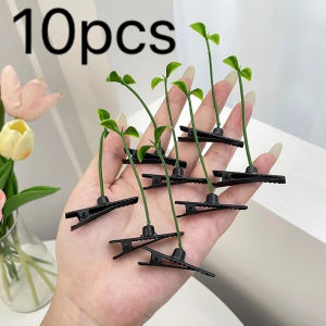 10pcs Sprout Plant Hair Clip Children Flower Grass Antenna Hairpin Plant Hair Clip Headwear
