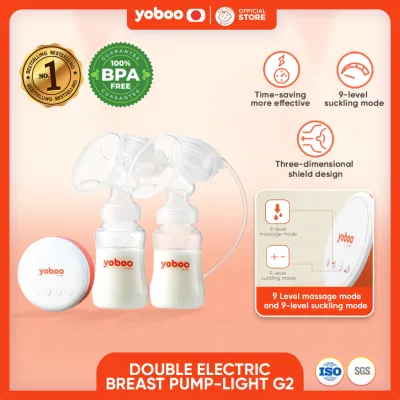 Yoboo Double Electric Breast Pump-Light One-step breastfeeding Painless Pumping 300ml