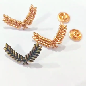 Stylish Retro lúa mì Trâm hợp kim breastpin kinh doanh cuộc họp ghim cài ve áo phụ kiện Trọng lượng nhẹ phụ kiện dịp trang trọng