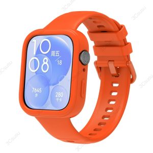 สายรัดข้อมือซิลิโคน + เคสสำหรับนาฬิกา Huawei พอดี3สมาร์ทวอท์ชสายรัดข้อมือสายข้อมือสำหรับเปลี่ยนสำหรับนาฬิกา Huawei พอดีกับ3สาย