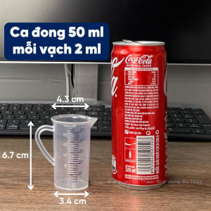 Ca đong ml dung tích ca đong định lượng 50ml - 100ml - 250ml - 500ml nhựa PP trong suốt có chia vạch đo đậm rõ dễ nhìn