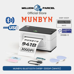 MUNBYN Bluetooth Thermal Label Printer | Waybill Printer | Sticker Label Thermal Printer | Custom Sticker Printer
