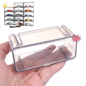 illusory กล่องโชว์รถยนต์1ชิ้นกล่องเก็บของวางซ้อนกันได้กันฝุ่นใสแบบไม่มีรถโมเดลรถทำจากอัลลอยด์แบบหล่อสำหรับเด็ก
