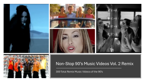 90s Non-Stop Music Videos Remix V2 in 32GB USB. 380+ Music Videos Remix with complimentary gifts