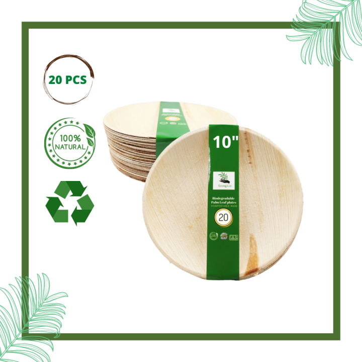 SG SELLER Disposable Party Plates Biodegradable, Disposable Plates For