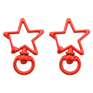 24x33m 2-5pcs/bag Alloy Plated Pentagram Lobster Clasp For DIY Jewelry Making Accessories