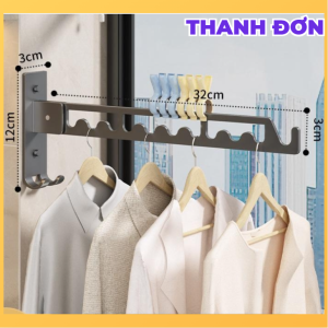 Giàn Phơi Thanh Treo Quần Áo Gấp Gọn Thông Minh Tiết Kiêm Diện Tích Cho Nhà Chung Cư