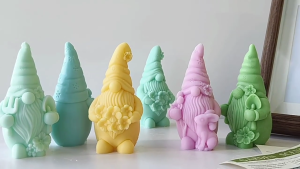 Flexible Silicone Mold for Dwarf Shape 3D Dwarf Pattern Resin Mold Handmade Art Supplies for Room Decoration