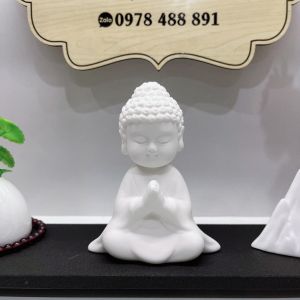 Set Phật sứ tiểu cảnh - Tượng Phật phong thuỷ