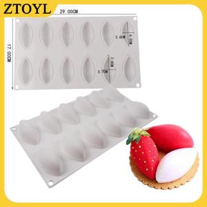 ZTOYL 12 khoang Silicone bánh fondant khuôn hình thức quenelle hình khuôn Mousse bánh công cụ