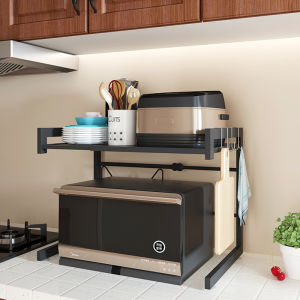 ชั้นวางเครื่องปรุงที่มีความสามารถในการเล่น 100กก Microwave Racks ชั้นวาง U/H ในครัว