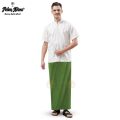 Sarung Pohon Korma Classic Motif Salur Hijau. 