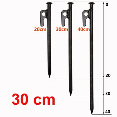 Magic Pocket flysheet peg 20/30/40 cm Outdoor camping ground nails tent canopy steel nails tent Stakes Tarp Pegs