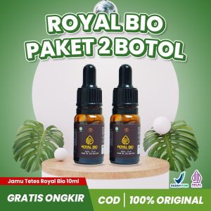 ROYAL BIO PAKET HEMAT 2 BOTOL10 ml Jamu Tetes untuk Kesehatan Jantung