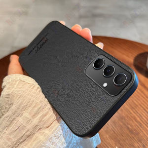 Roazic Đối Với Samsung Galaxy A55 5G vỏ điện thoại Sang Trọng Phong Cách Kinh Doanh da PU cổ điển Ống Kính Máy Ảnh Bảo Vệ vỏ lưng silicon Mềm Cp01