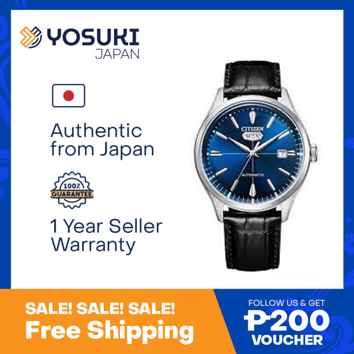 CITIZEN Automatic NH8390-20L Record label Day Date Back skeleton