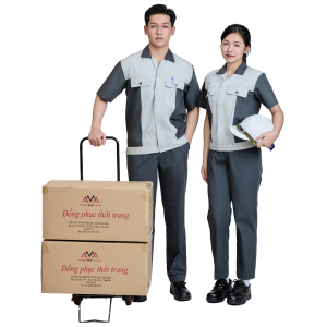 Bộ Đồng Phục Bảo Hộ Lao Động Dài Charcoal+Grey Ngắn tay-Dài Tay Sẵn SLL - Có In - May theo yêu cầu - 0818.543.135
