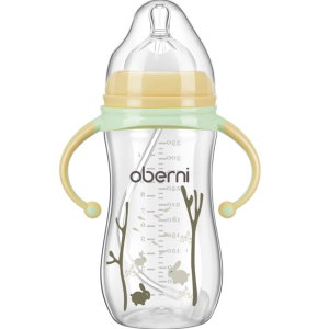 Oberni Botol Susu Leher Lebar Bahan Plastik PP Anti Kembung J32