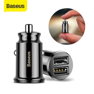 Baseus Bộ sạc xe hơi mini 3.1A sạc USB kép cho Iphone Samsung Xiaomi Huawei sạc điện thoại di động