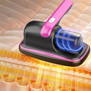 Mini Cordless Vacuum Cleaner with UV Light for Mite Removal on Sofas Beds and Pillows Compact and Rechargeable