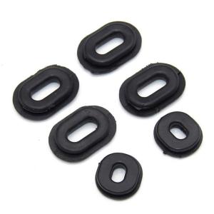 12pcs Rubber Grommet Single Side Panel Fairing Washer Wiring Cable Gasket Rubber Seal Assortment Set for Honda Motorcycle