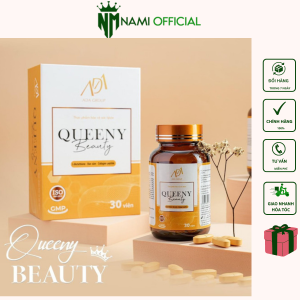 Viên Uống Cân Bằng Nội Tiết Tố Nữ Queeny Beauty ADA Group Hộp 30 Viên