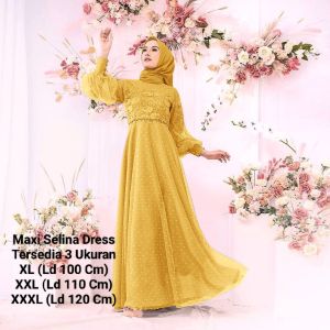 COD☑️Pakaian GamisTerbaru/Gamis Tutu Tille Dot/Maxi Selina Dress 3 Size /Maxi Selina Kids 3 Size/Inah Dress Brokat Tile Dot/Pakaian Pesta/Good Quality