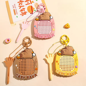 Funny Capybara Magnetic Steel Ball Drawing Board for Kids Travel Toys Keychain Cartoon Magnetic Board ForChildren School Bag Pendant Gift