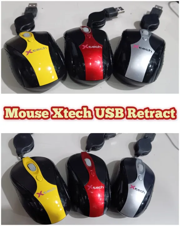 SALE !! MOUSE XTECH USB RETRACT - MOUSE ROLL - DISASS JOGJA | Lazada ...