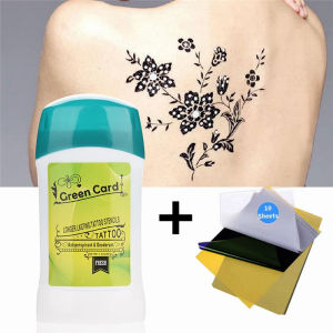 Tattoo Transfer Cream Gel Tattoo Skin Clean Dry Protection Antiperspirant Deodorant Solution Soap for Transfer Stencil Paper Tattoo Supplies Set