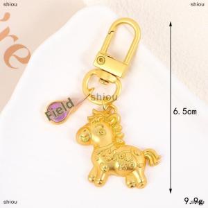 [COD] shiou 1pcs điện thoại di động mặt dây chuyền vàng ngựa Keychain 2026 năm mới của hoàng đạo ngựa túi trang trí quà tặng cho bạn gái
