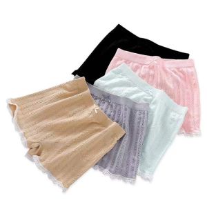 12/3PCS Set Safety Shorts Women Lady High Quality Breathable  Fried Dough Twists Lace panty